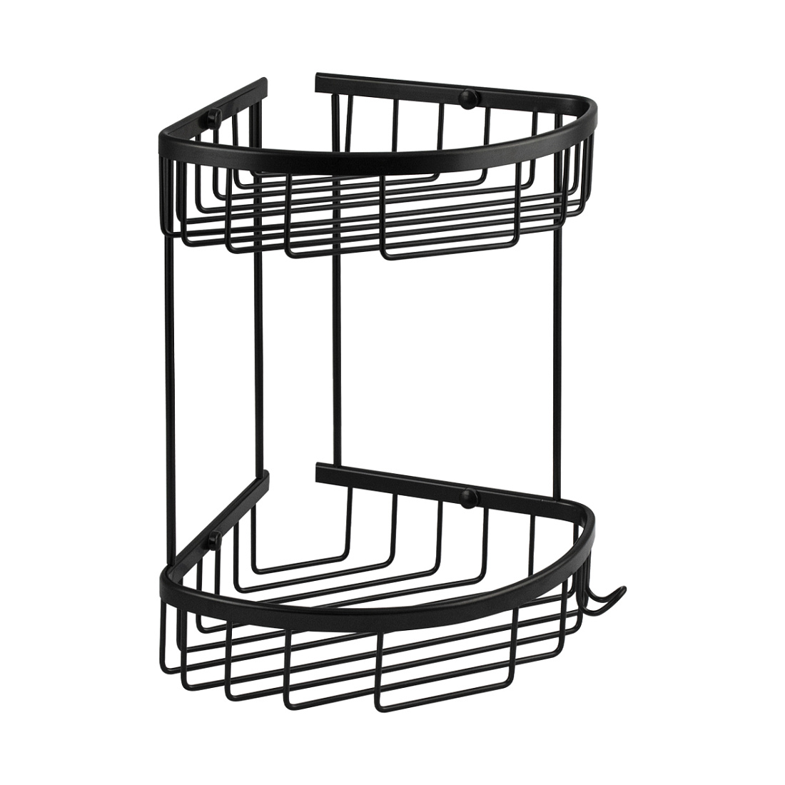 Полкf Titan 76061 угловая двойная, черная