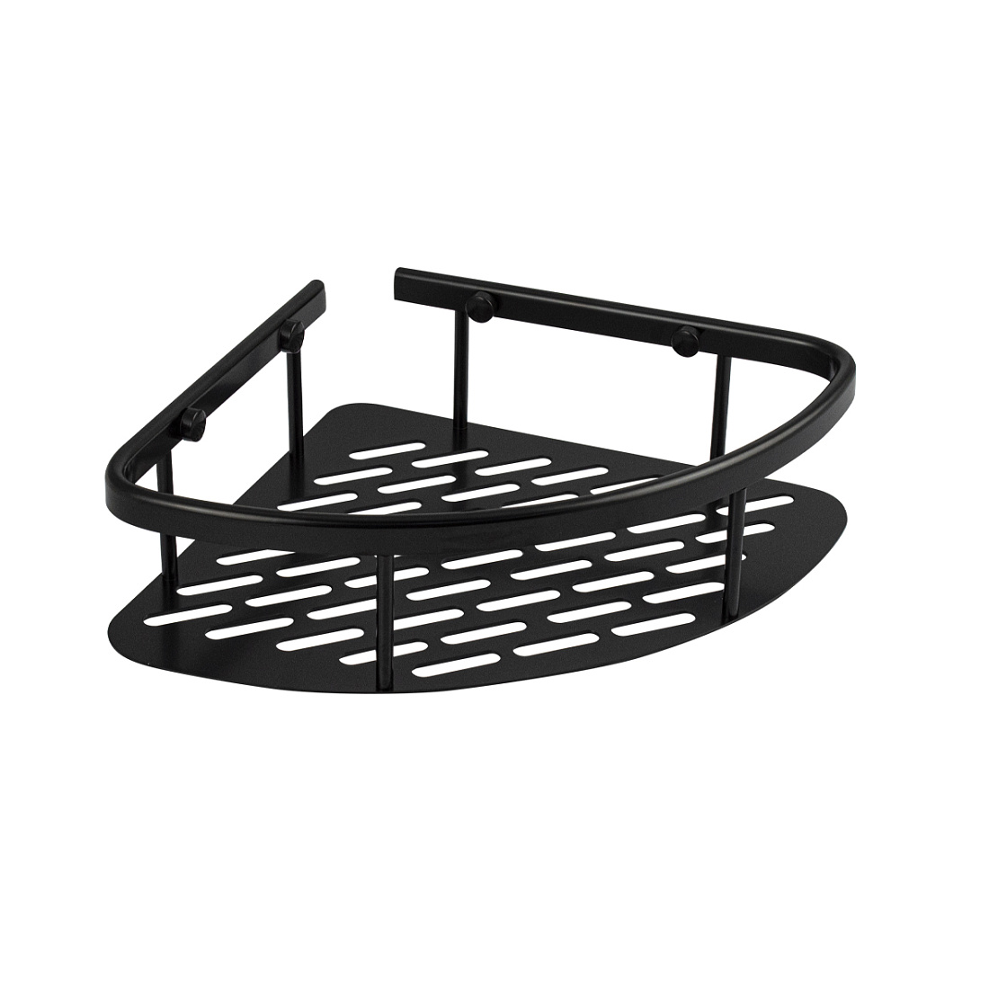 Полка Titan 76068 угловая, черная