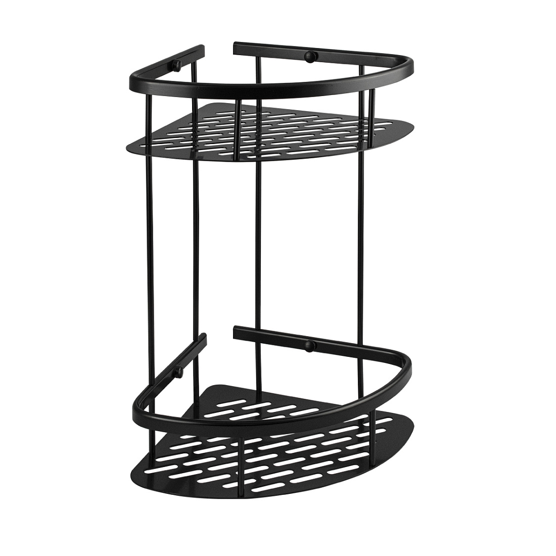 Полка Titan 76069 угловая двойная, черная