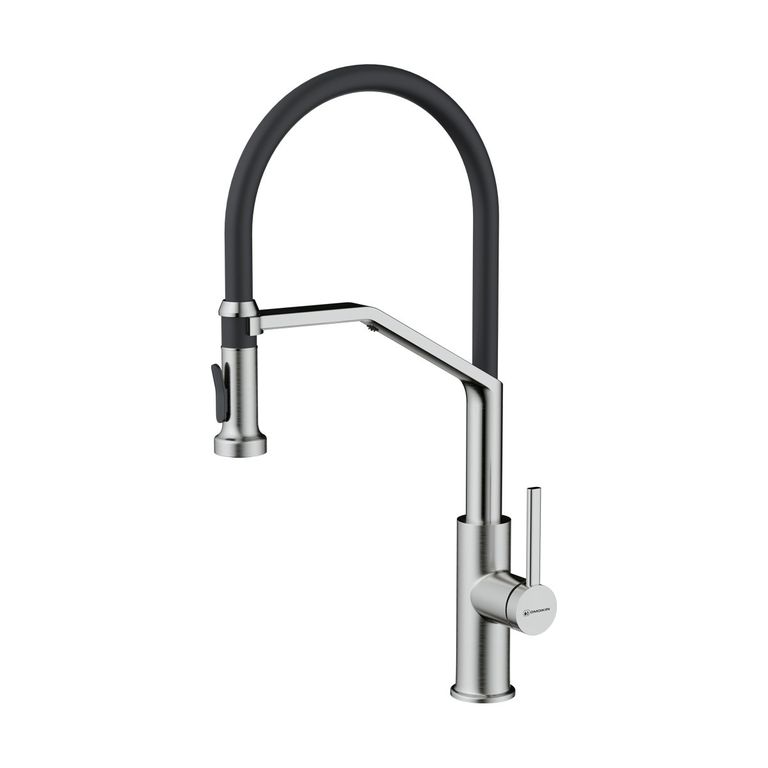 Смеситель для кухонной мойки Omoikiri Makkari 2 Plus-SB BN-BL нержавеющая сталь