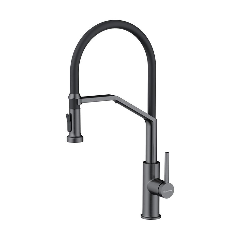 Смеситель для кухонной мойки Omoikiri Makkari 2 Plus-SB GM-BL вороненая сталь