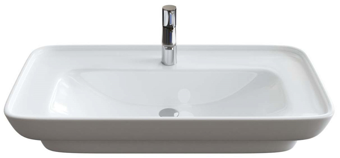 Мебельная раковина Ekokerama Doppio 80 накладная