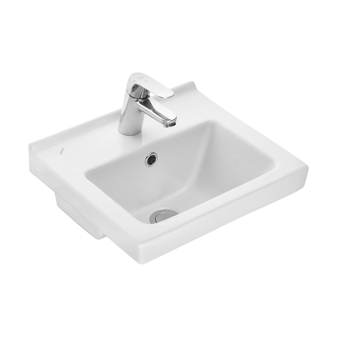 Раковина Santeri Визит 40 с переливом, белая