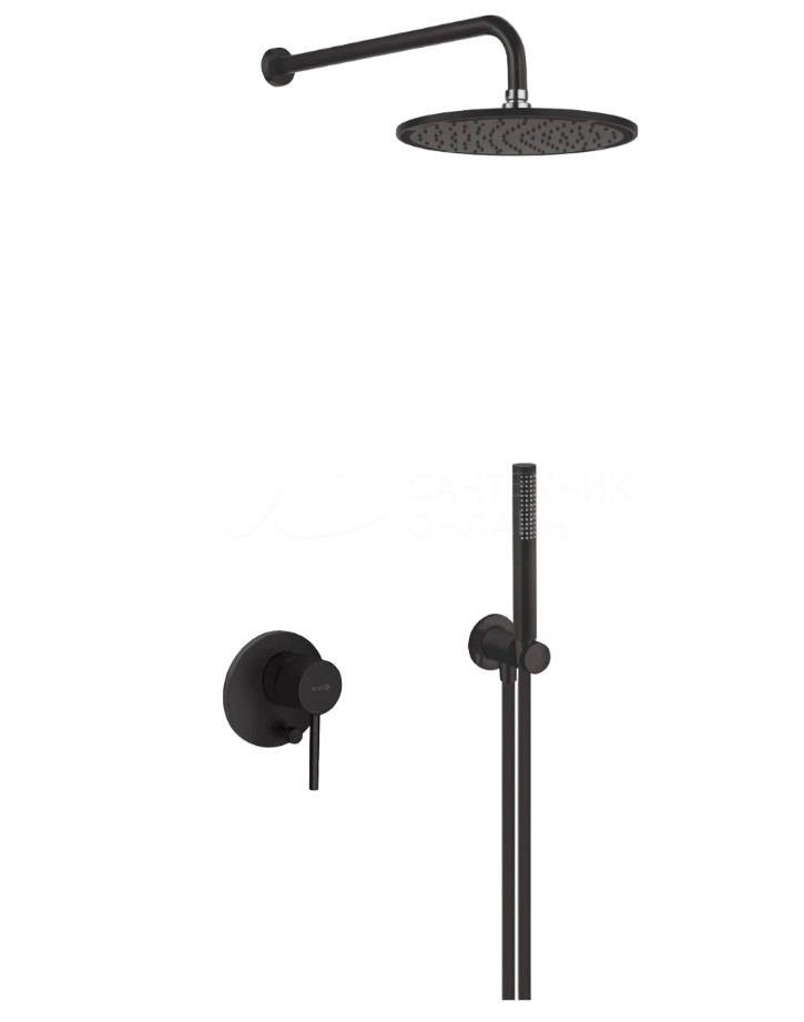 Душевая система Kludi Bozz 7 в 1 387363976 встраиваемая, черный матовый