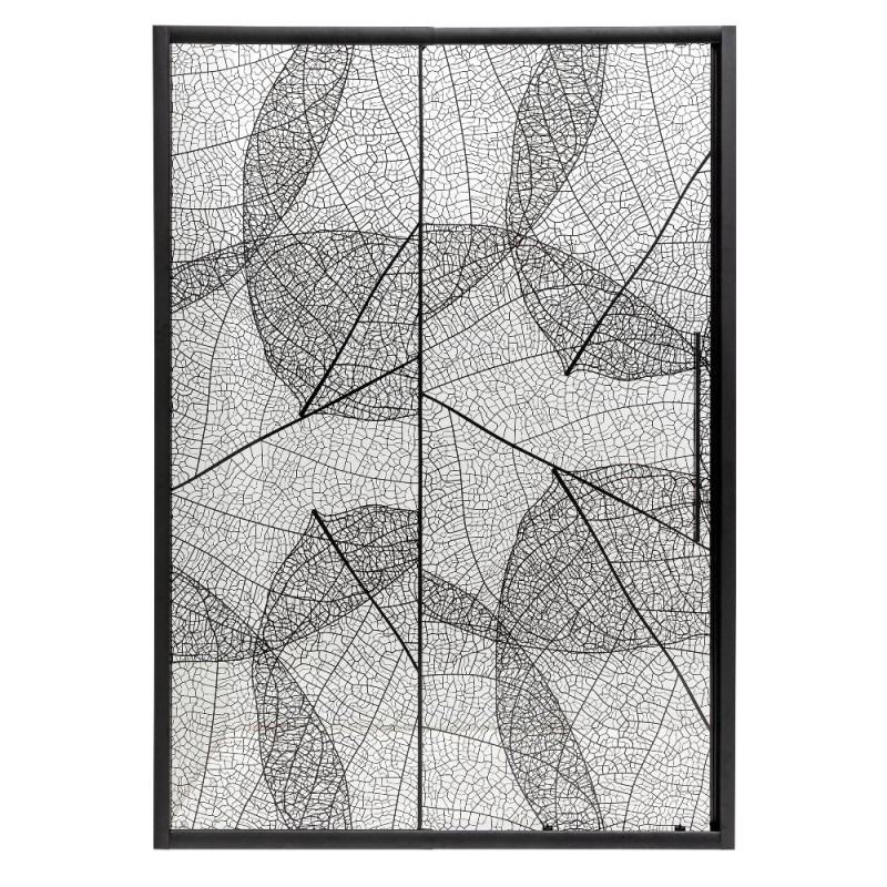 Душевая дверь в нишу Deto FB 160-180 Black стекло с рисунком, профиль черный