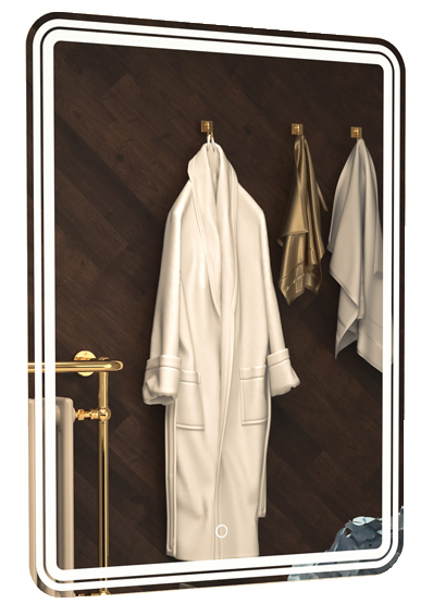 Зеркало Azario Adriana 60х80 с подсветкой, с сенсорным выключателем