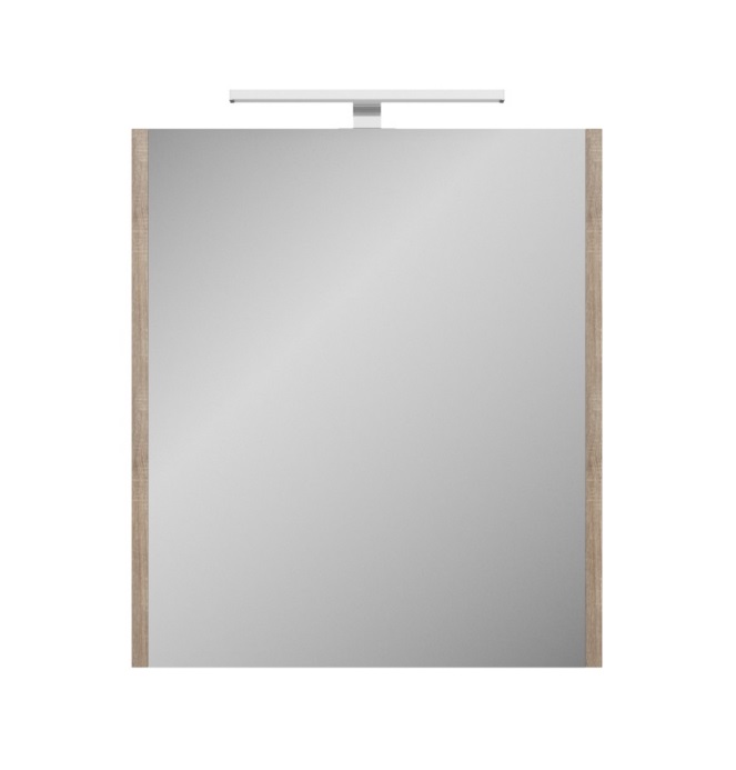 Зеркало Veneciana Sonata 80х80 с подсветкой, дуб сонома