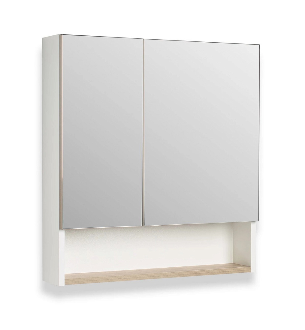 Зеркало-шкаф Runo Бари 60 крафтовый дуб/белый