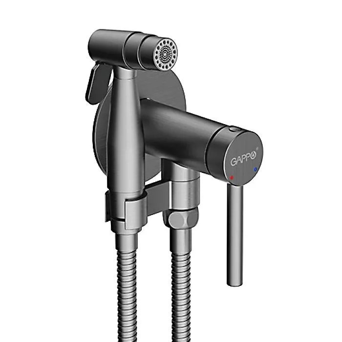Гигиенический душ Gappo G06-9 G7206-9 со смесителем, оружейная сталь