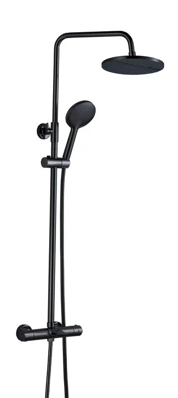 Душевая стойка Boch mann Oglio B TS с термостатом, черная