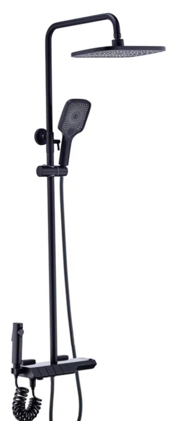 Душевая стойка Boch mann Vettorre B TS с термостатом, черная