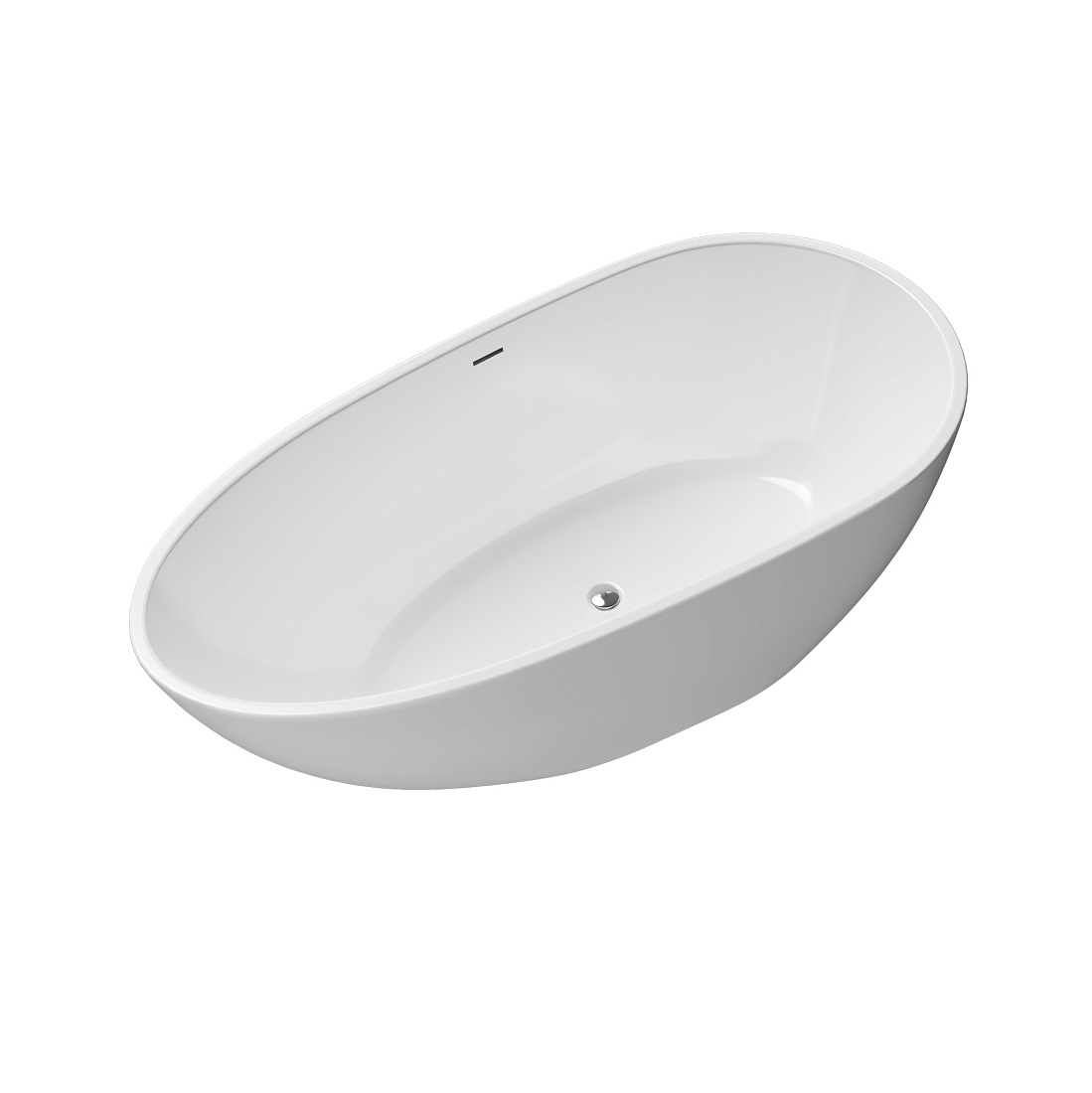 Акриловая ванна Grossman Fly 170х80 белая глянцевая