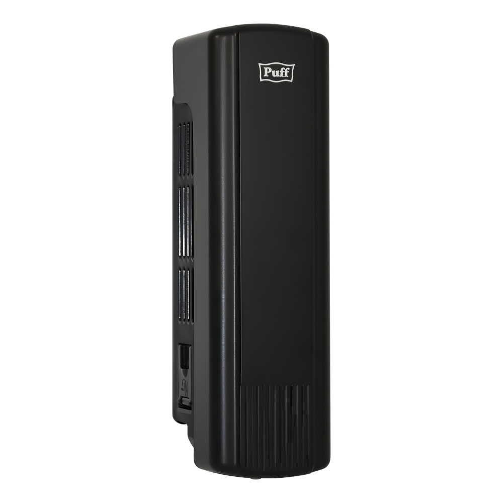 Дозатор для мыла Puff-8110Bl, 350 мл, черный,  ABS-пластик