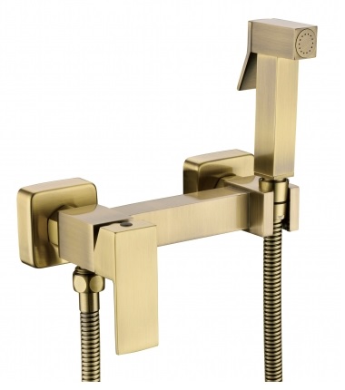 Гигиенический душ Grocenberg GB101NBR со смесителем, бронза