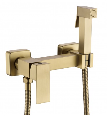 Гигиенический душ Grocenberg GB101N-MG со смесителем, золото матовое