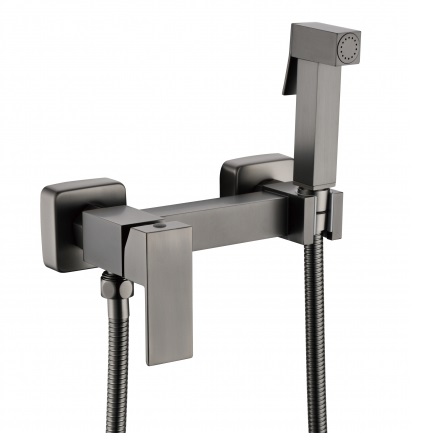 Гигиенический душ Grocenberg GB101N-BG со смесителем, графит