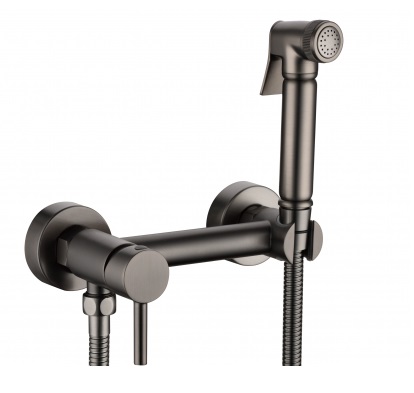 Гигиенический душ Grocenberg GB103N-BG со смесителем, графит