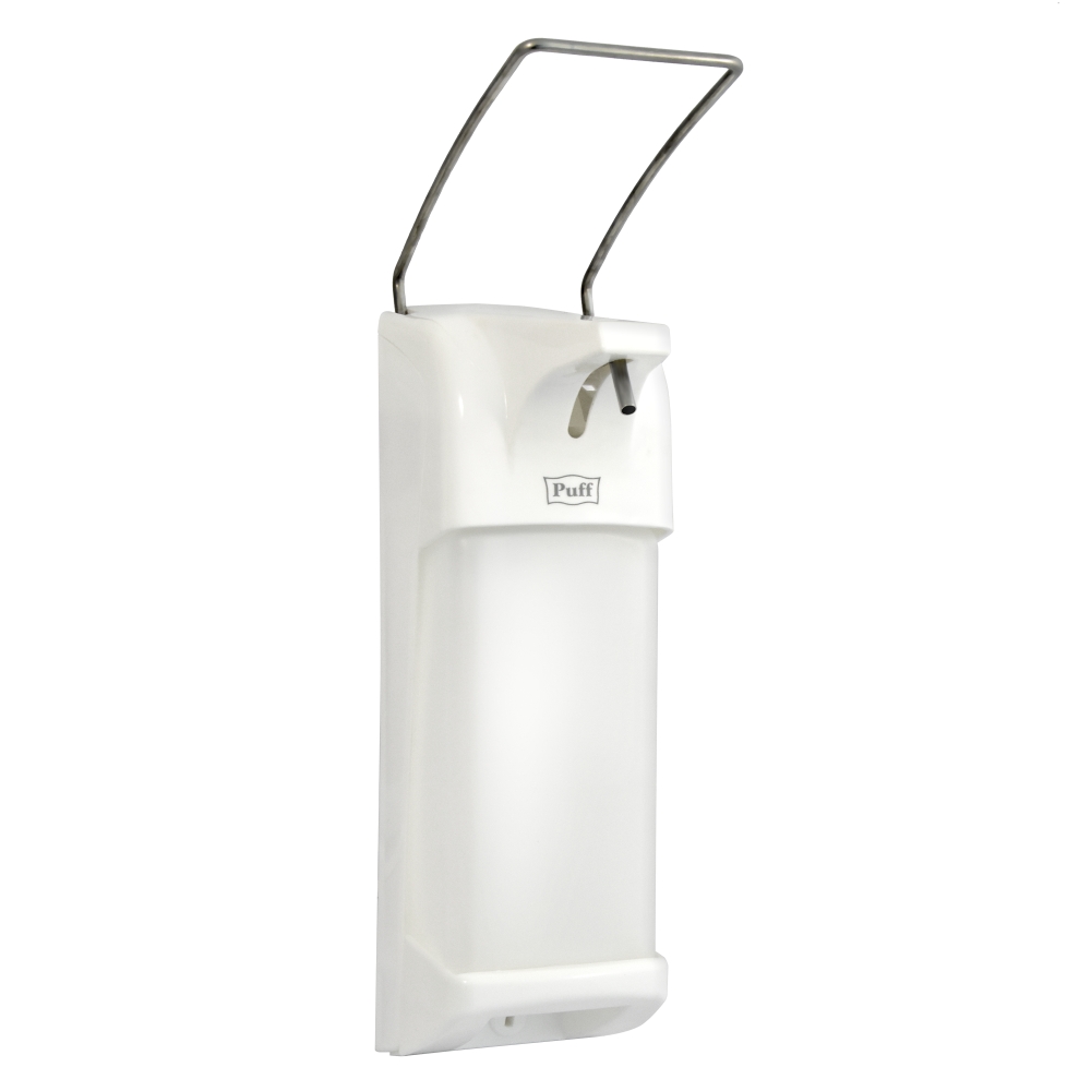 Дозатор для жидкого мыла и дез. растворов локтевой, 1000 мл, Puff-8194, пластиковый