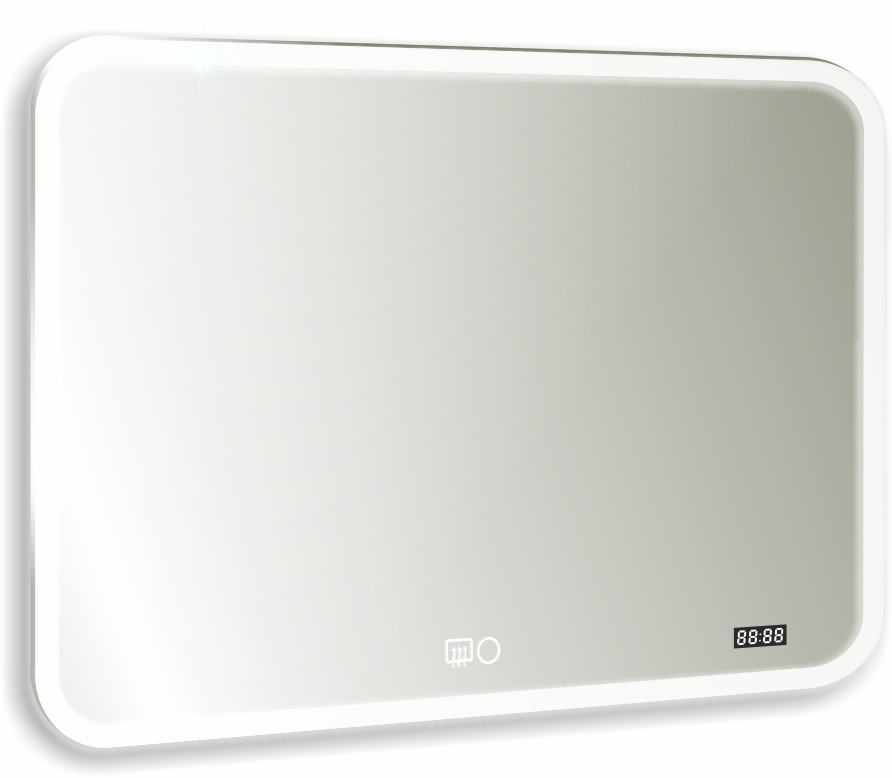 Зеркало Doratiz Ева 100 с подсветкой, подогрев, часы, сенсорный выключатель с функцией плавного диммирования