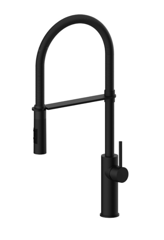 Смеситель Paffoni Light LIG179NONO для кухни, черный матовый