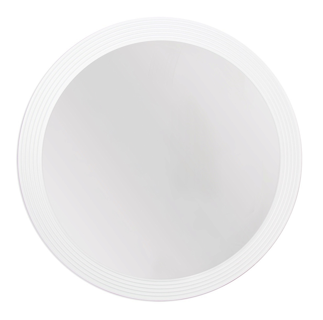 Зеркало La Fenice Terra D80 с подсветкой, белый матовый