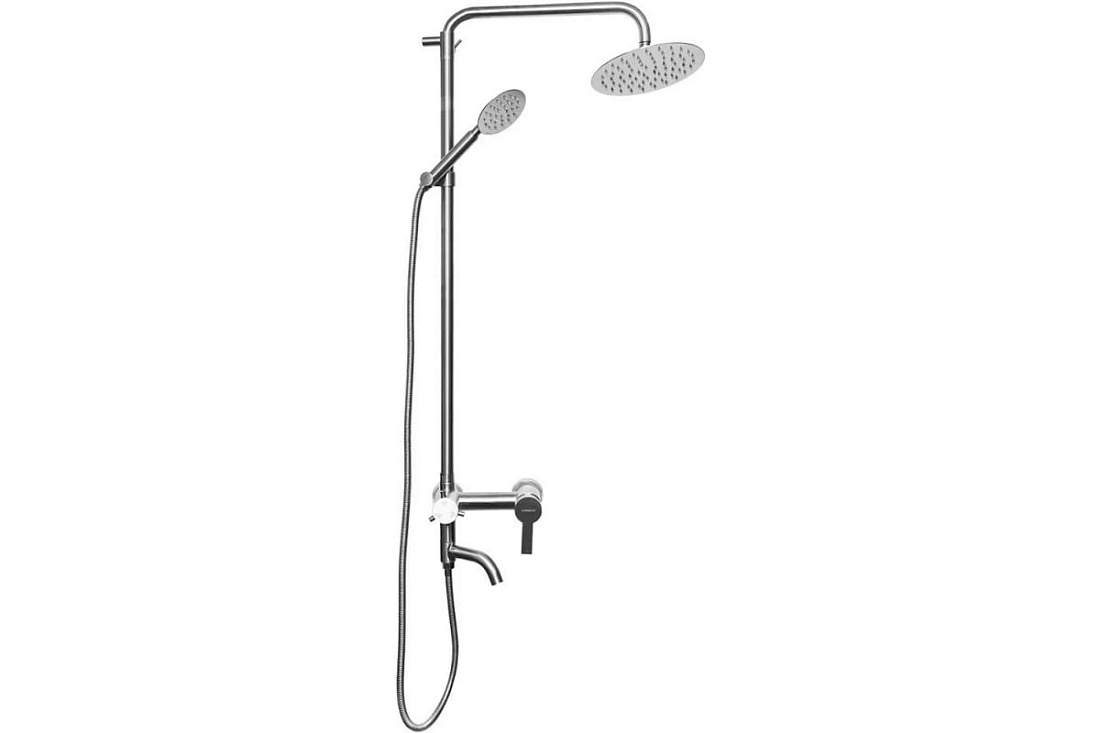 Душевая стойка WISENT W3501 со смесителем и тропическим душем