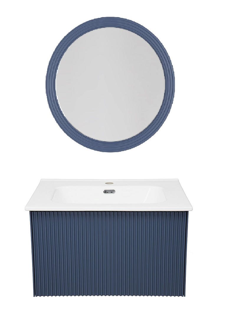Мебель для ванной La Fenice Terra 60 подвесная, синяя