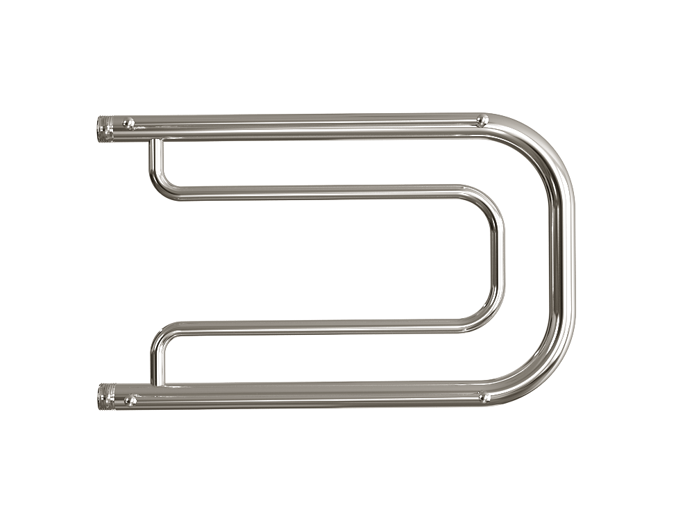 Водяной полотенцесушитель Двин A 4627159980128 полированный, 70х32 см, c полкой