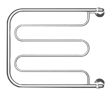 Водяной полотенцесушитель Двин D 4627085929291 полированный, 60х60 см