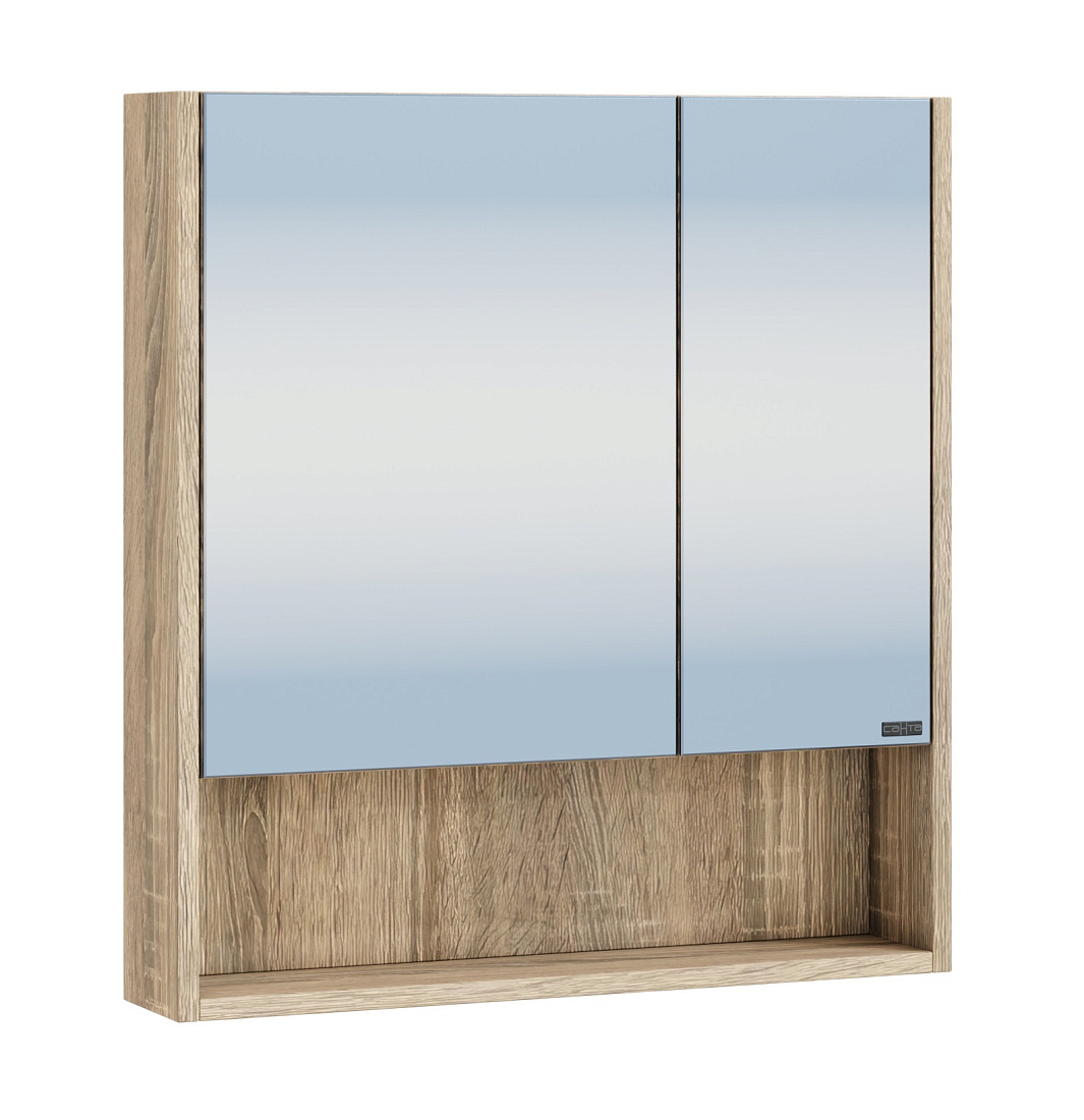 Зеркало-шкаф СанТа Мира 60 янтарное дерево