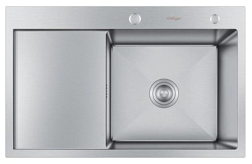 Мойка кухонная Hoffger 7850-R Satin сталь сатин, правая чаша
