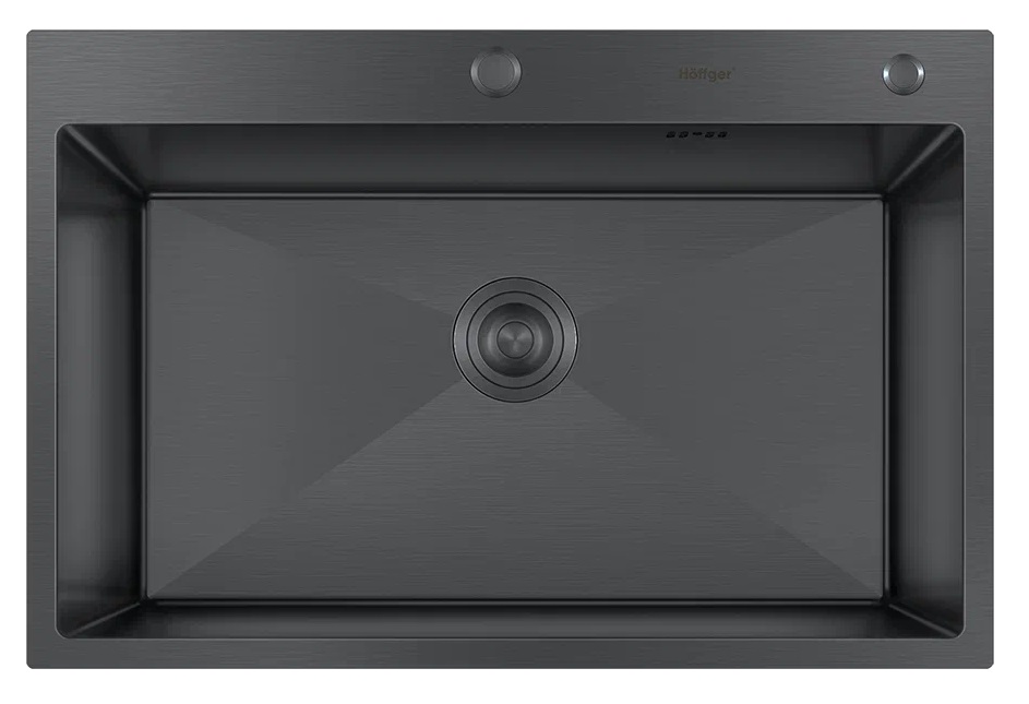 Мойка кухонная Hoffger 7550 Black черная