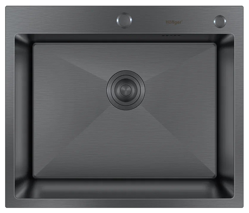 Мойка кухонная Hoffger 6045 Black черная