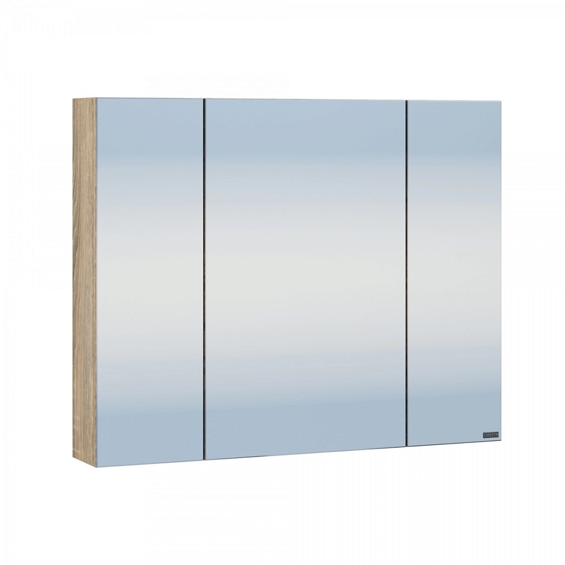 Зеркало-шкаф СанТа Марс 80 янтарное дерево