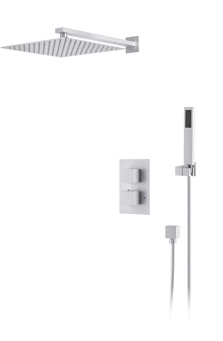 Душевая система D&K Bayern.Liszt DA2515708A04 встраиваемая термостатический матовый белый