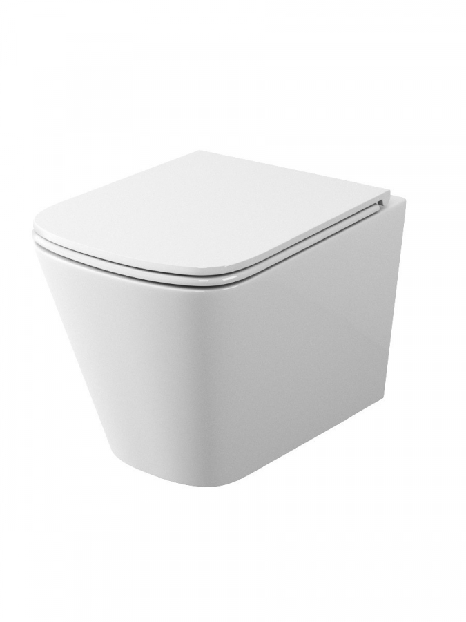 Унитаз подвесной Teymi Helmi Vortex T40303 безободковый, сиденье микролифт