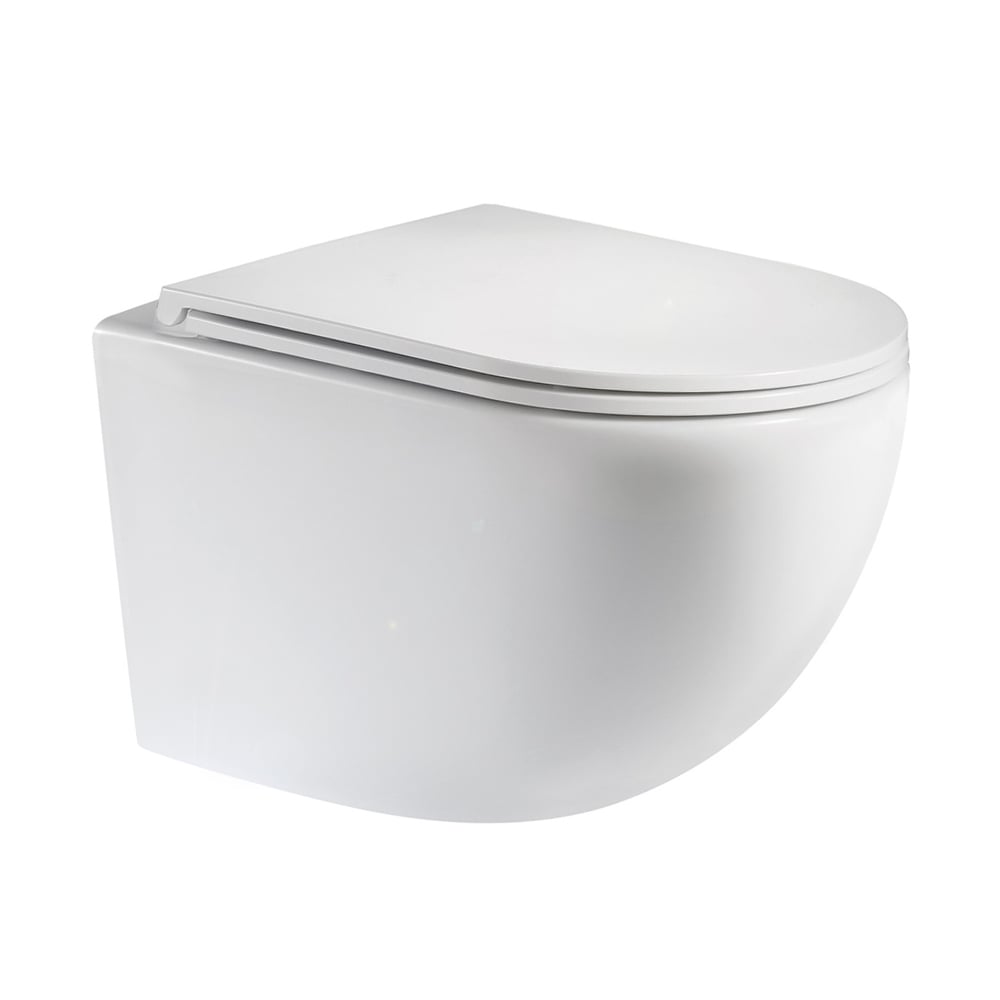 Унитаз подвесной Teymi Lina H T40101 безободковый, сиденье микролифт