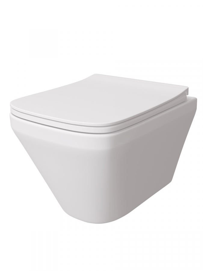 Унитаз подвесной Teymi Kati T40701 безободковый, сиденье микролифт