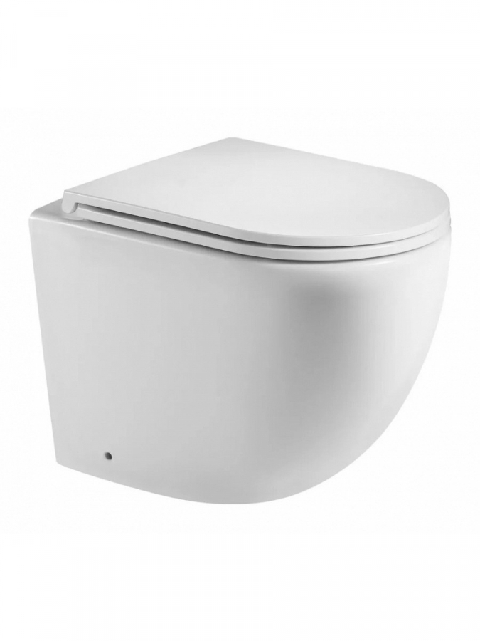 Унитаз приставной Teymi Lina HD T40104 безободковый, сиденье микролифт