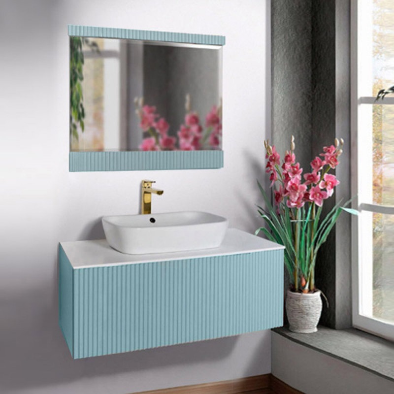 Мебель для ванной Atoll Аванти 80 подвесная, тиффани