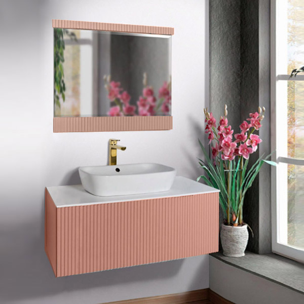 Мебель для ванной Atoll Аванти 80 подвесная, розовый