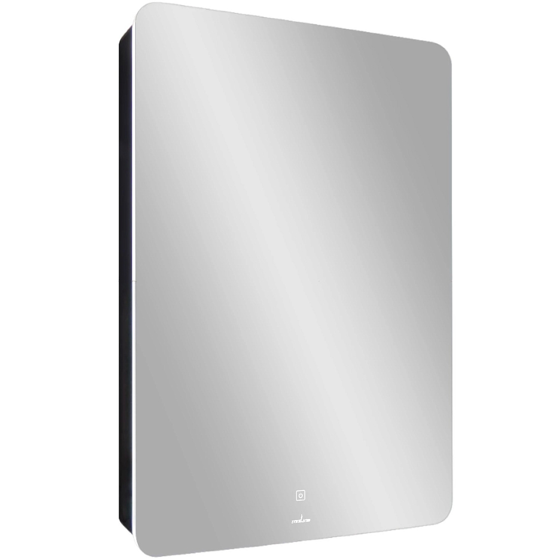 Зеркало-шкаф Mixline Асти 56х85 R с подсветкой и сенсором, черный