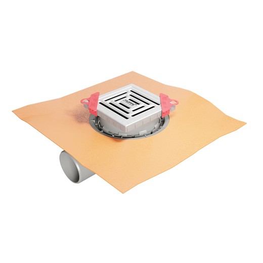 Душевой трап Huppe Master S 47H002600000MS05 10х10 см, черный матовый