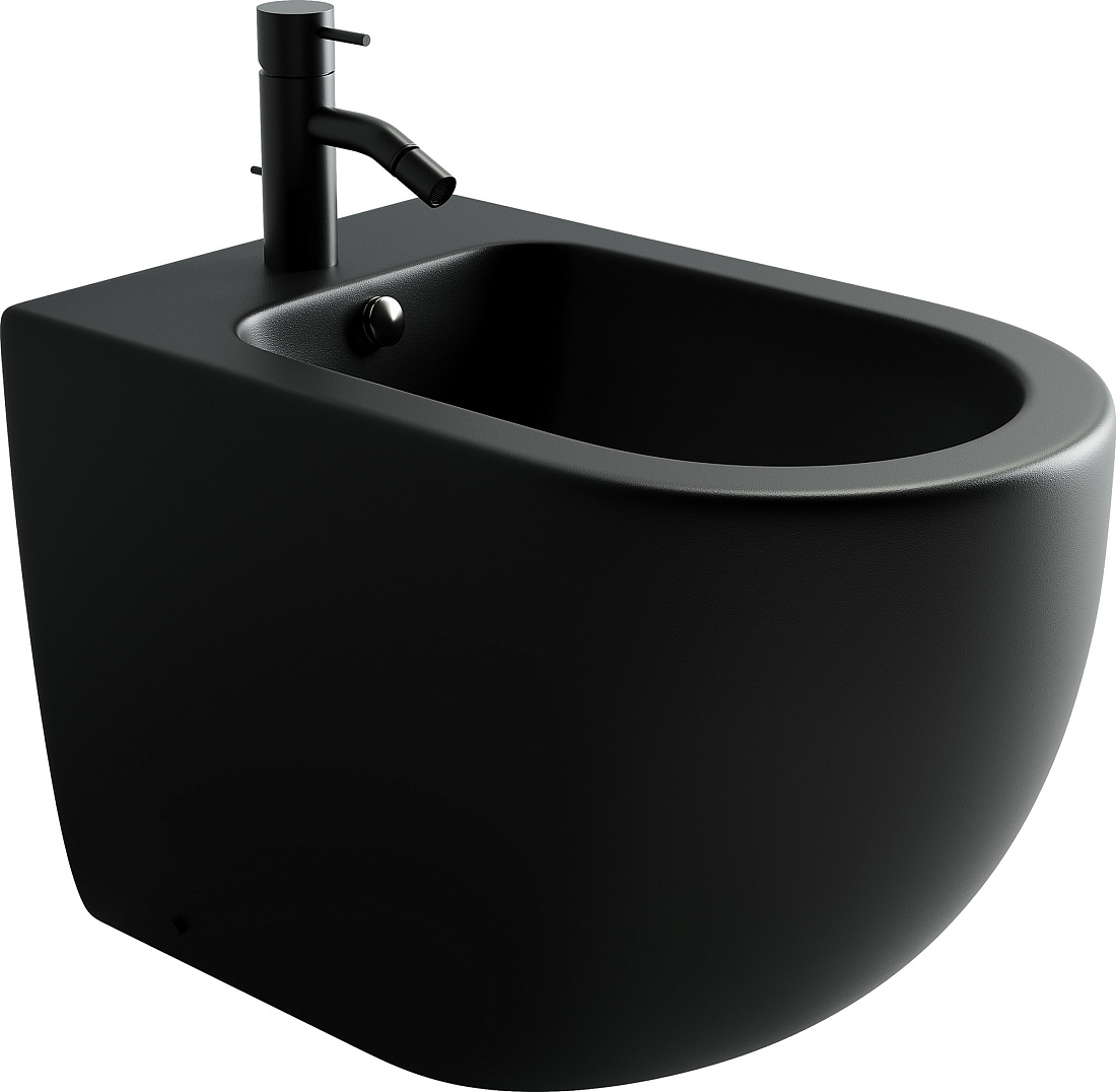 Биде напольное Ceramicanova Metropol CN4005MB черное матовое
