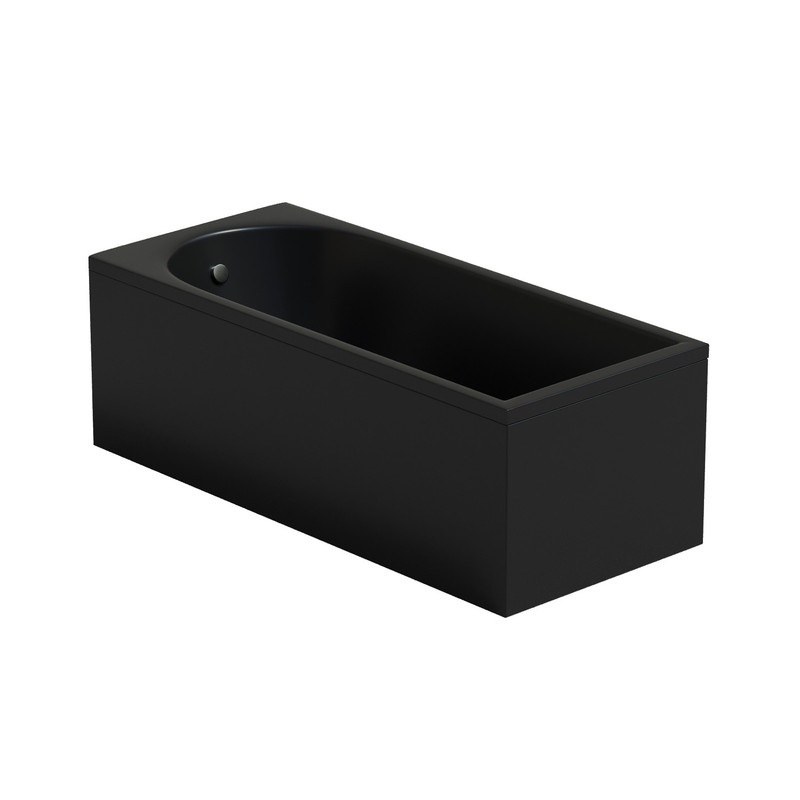 Акриловая ванна Corpanera Francesca 170х75 CN05024BLM прямоугольная, черная матовая (без опор)