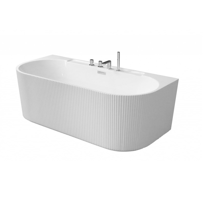 Акриловая ванна Esbano Aruba-SM 170x80 белая, со встроенным смесителем