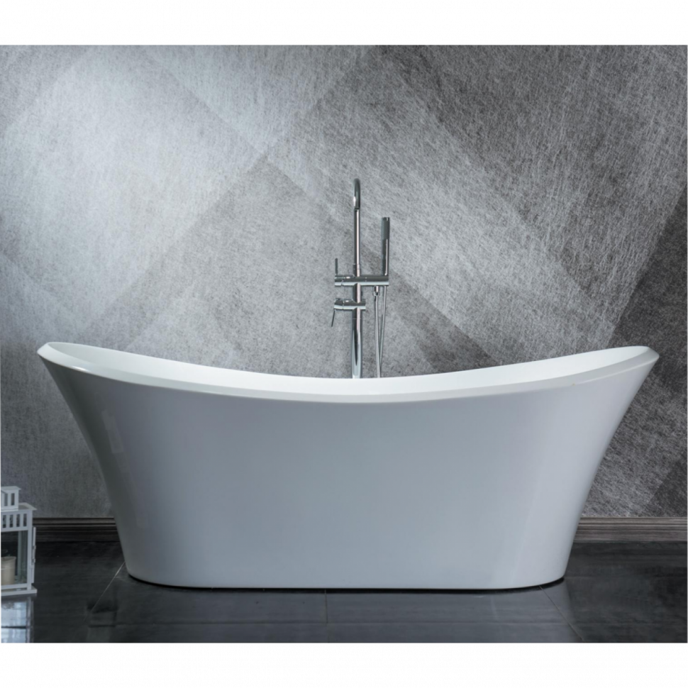 Акриловая ванна Frank F6104 White отдельностоящая