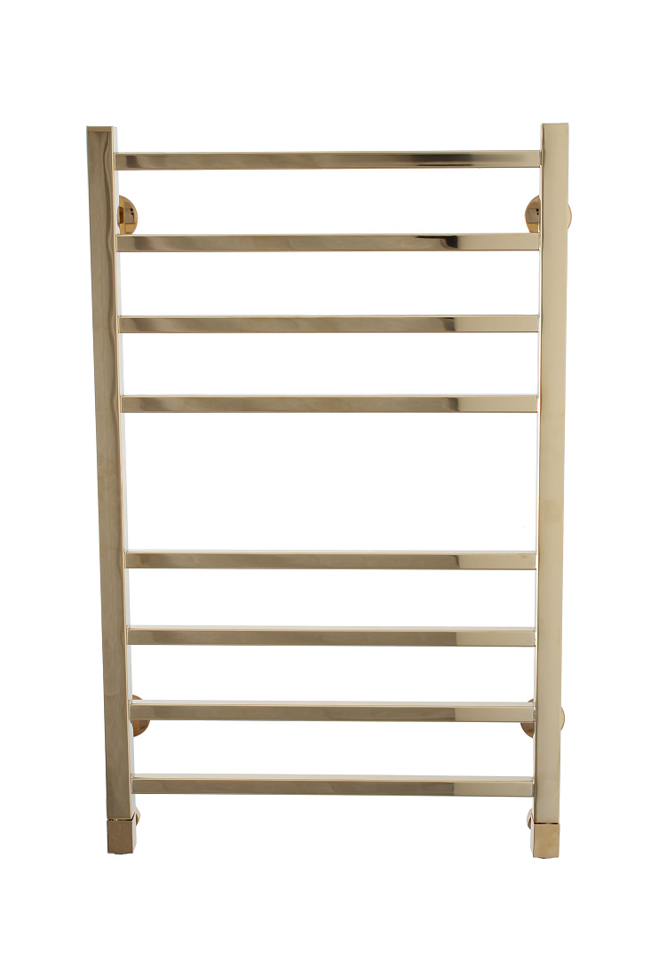 Водяной полотенцесушитель Domoterm Квадро П8 500х800 золото 53х80 см, 8 секций