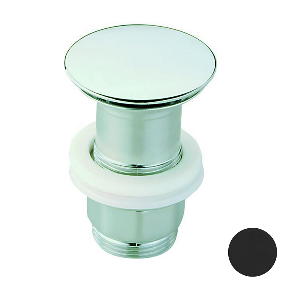 Донный клапан для раковины Cisal ZA00161040 1"1/4 матовый черный