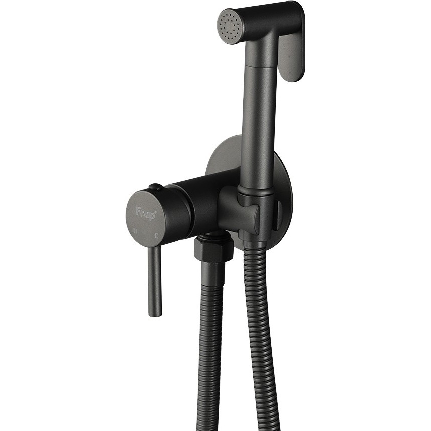 Гигиенический душ Frap F7505-9 со смесителем, оружейная сталь